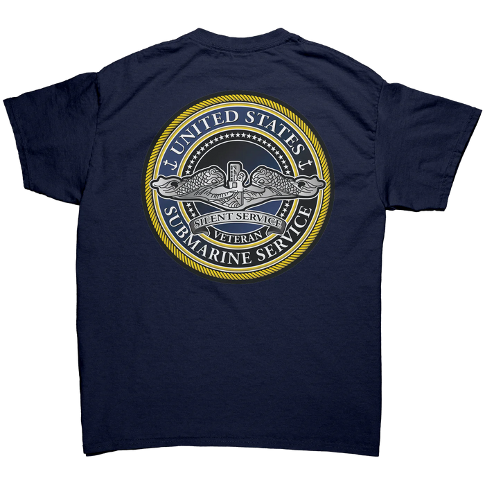 Classic Submarine Veteran T-Shirt Back