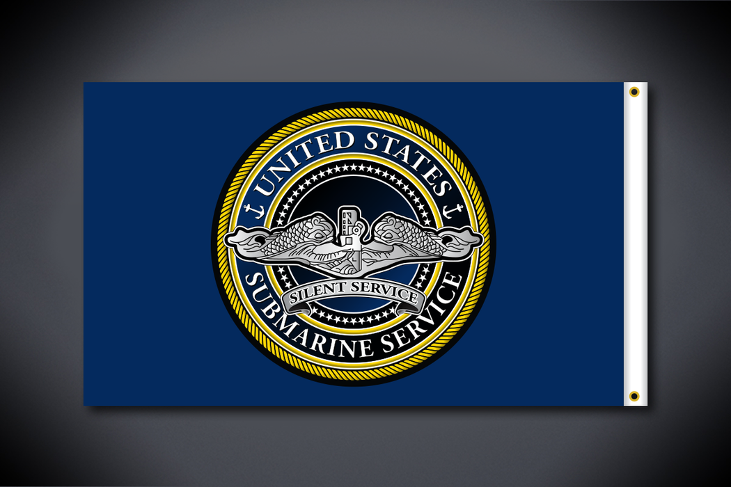 United States Submarine Service Flag - Classic (Side 2 - Single Sided - Outdoor Use)