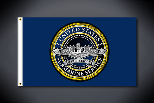United States Submarine Service Flag - Classic (Side 1 - Double Sided - Outdoor Use)