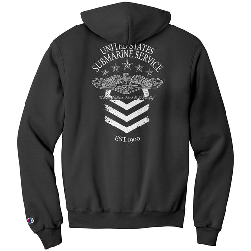 United States Submarine Service Hoodie - Deep, Silent, Fast and Deadly - Chief