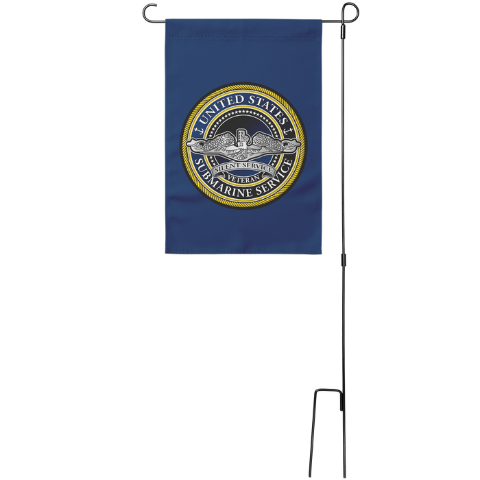 United States Submarine Service Garden Flag – Classic Veteran Edition | Double-Sided Outdoor Garden Flag - Flag with Stand