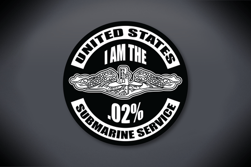 United States Submarine Service Magnet - I Am The .02%
