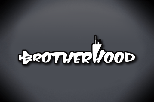 Submarine Brotherhood Vinyl Cut Decal - Glossy White Vinyl with Glossy Black Vinyl
