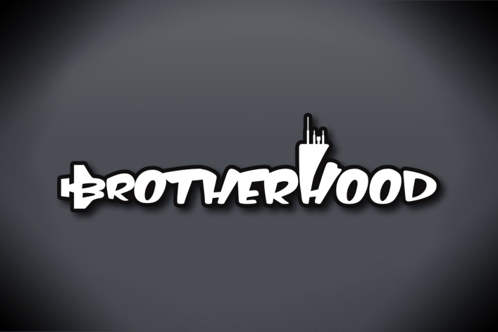 Submarine Brotherhood Vinyl Cut Decal - Glossy White Vinyl with Glossy Black Vinyl