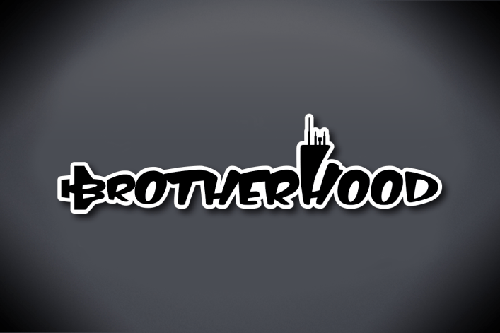 Submarine Brotherhood Vinyl Cut Decal - Glossy Black Vinyl with Glossy White Vinyl