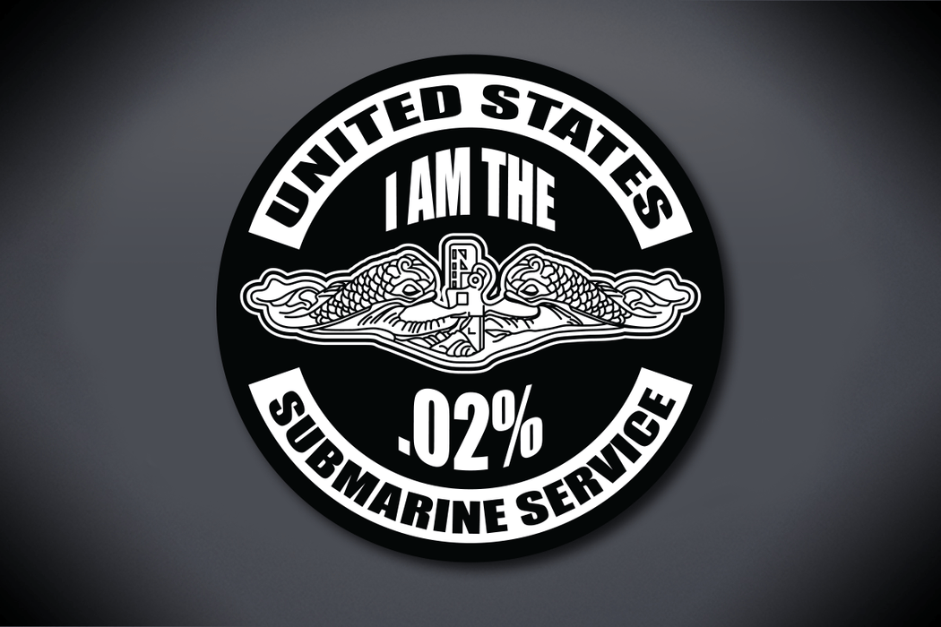 United States Submarine Service Coaster - I Am The .02%