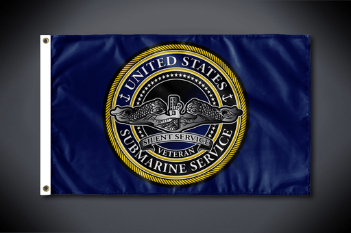 United States Submarine Service Flag - Classic Veteran (Double Sided - Outdoor Use)