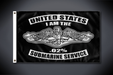 United States Submarine Service Flag - I Am The .02% (Double Sided - Outdoor Use)