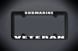 United States Submarine Service Submarine Veteran License Plate Frame (Thin / Thin Black Frame)