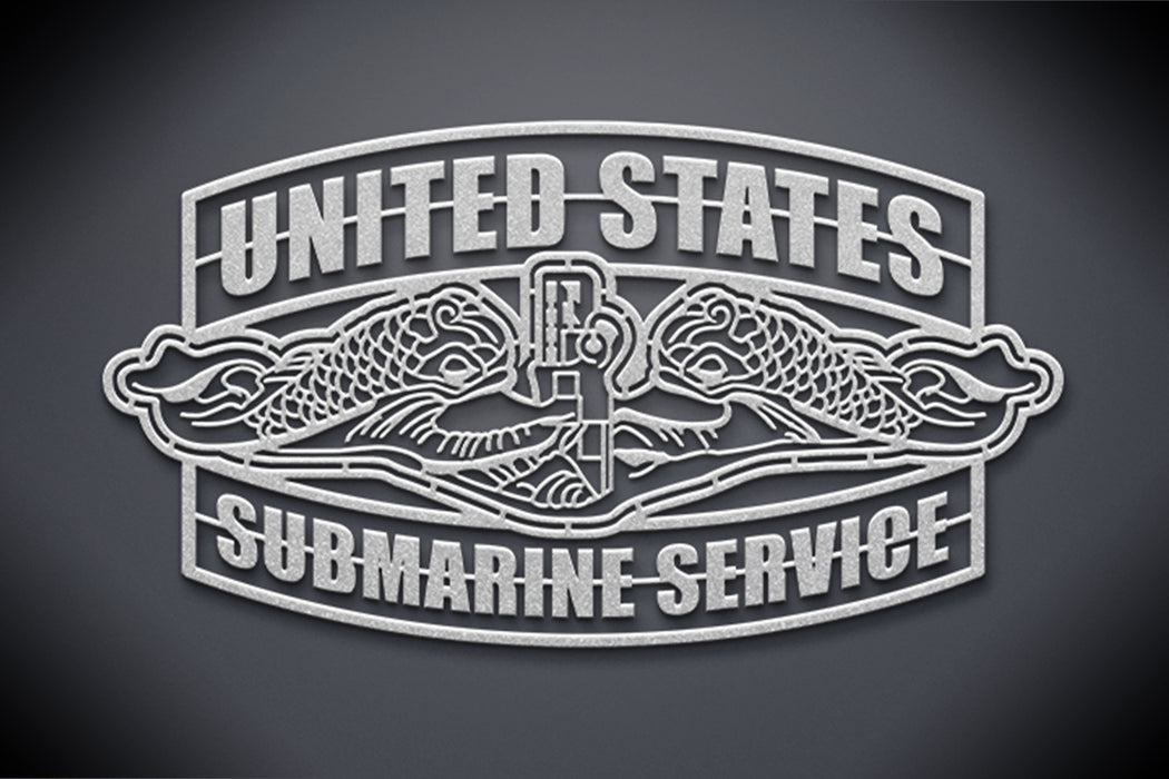 United States Submarine Service Steel Dolphins - Silver