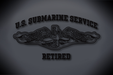 U.S. Submarine Service Retired Vinyl Cut Decal Black