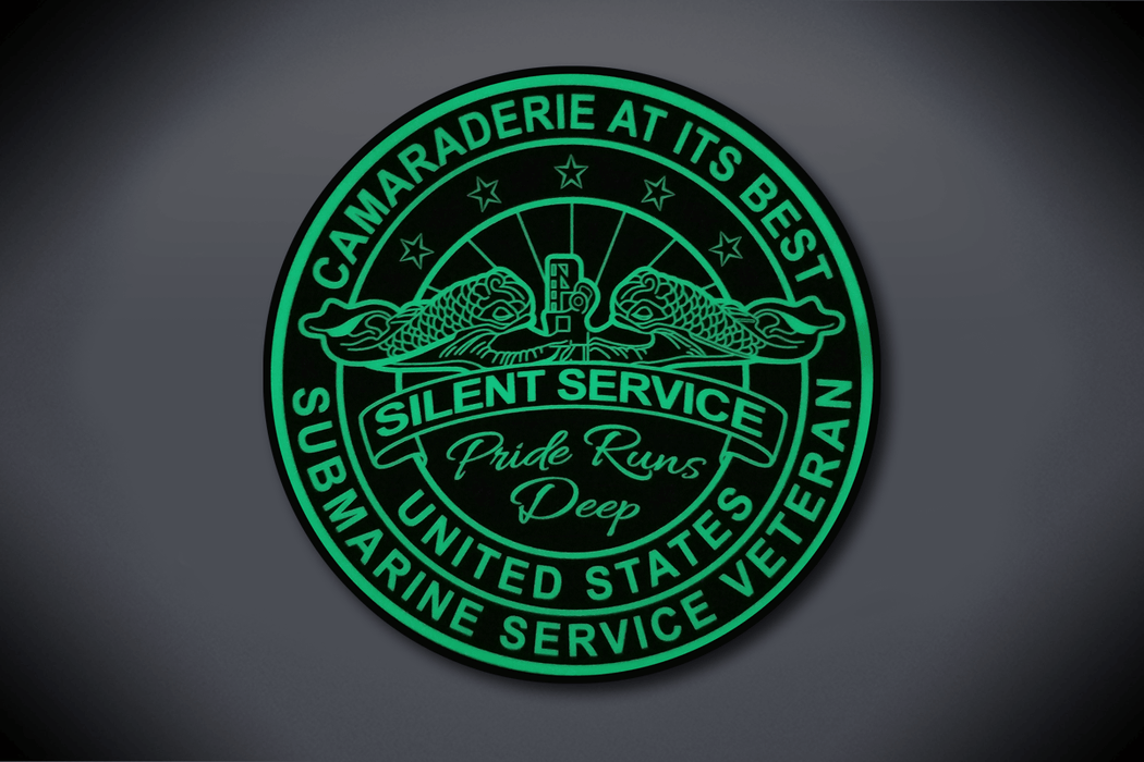 Camaraderie At Its Best Pride Runs Deep Veteran Glow-In-The-Dark Decal