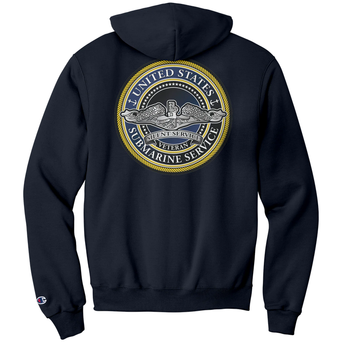 Classic Submarine Veteran Hoodie Back