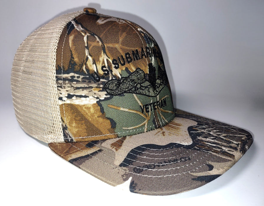 Realtree Advantage Classic Embroidered United States Submarine Service Veteran Embroidered Hat - Front Right Side