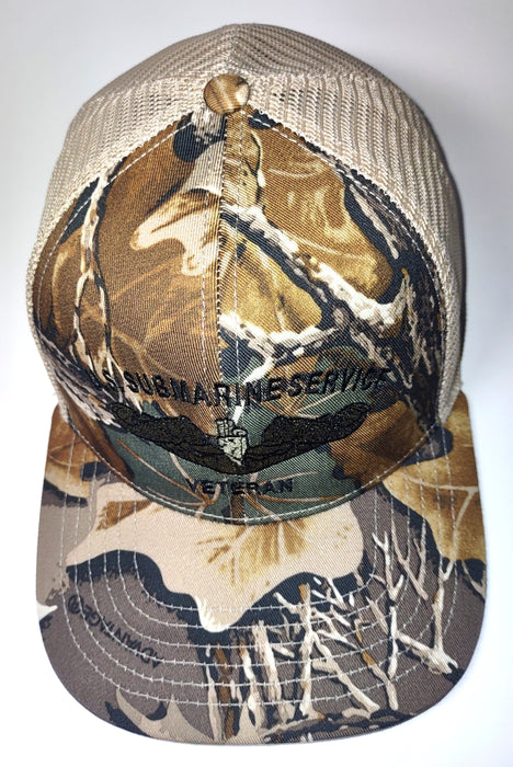 Realtree Advantage Classic Embroidered United States Submarine Service Veteran Embroidered Hat - Top Front