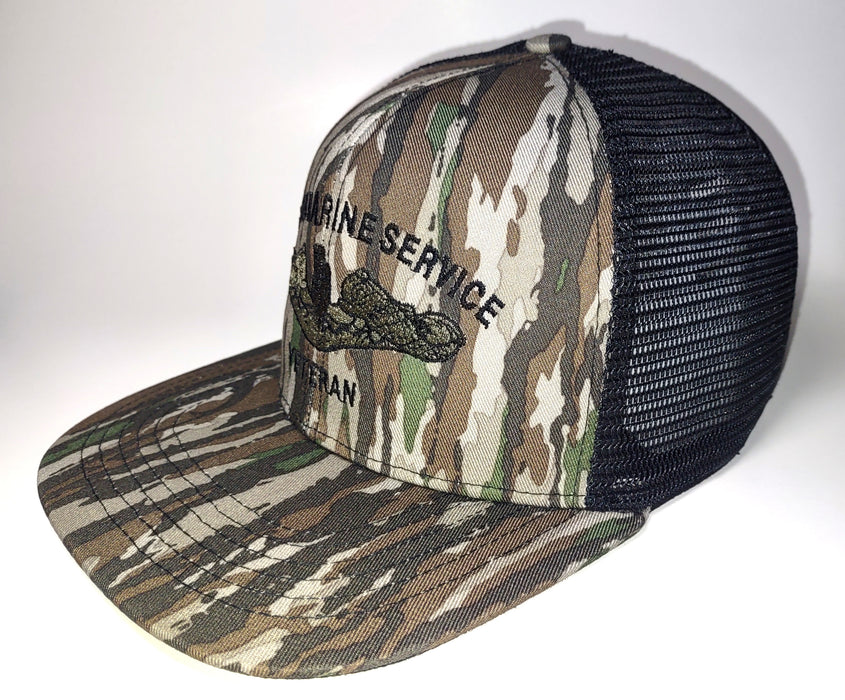 Realtree Original & Black Slate Hat - United States Submarine Service Veteran Embroidered Hat - Front Left Side
