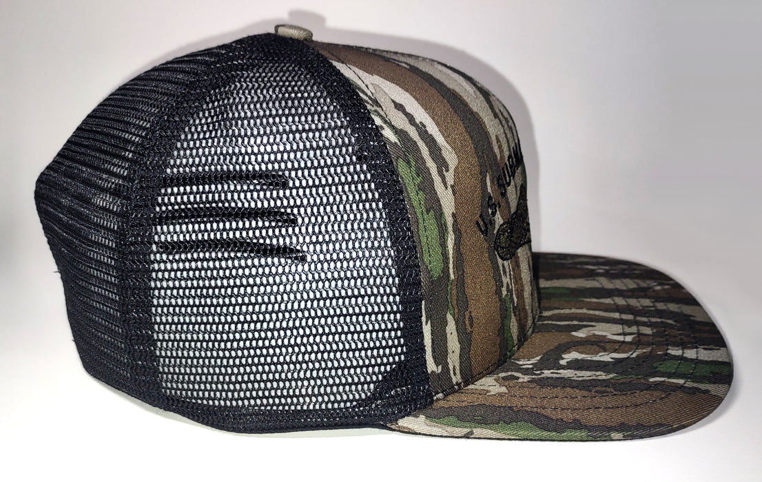 Realtree Original & Black Slate Hat - United States Submarine Service Veteran Embroidered Hat - Right Side