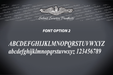 United States Submarine Service Flask - Custom Engraved Message Font Option 2