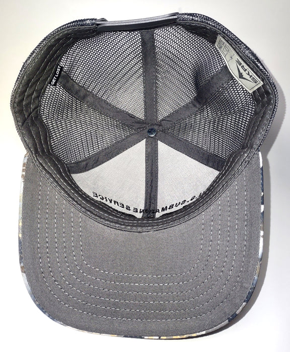 SKRE Gear Solace & Charcoal Slate U.S. Submarine Service Veteran Embroidered Hat- Bottom