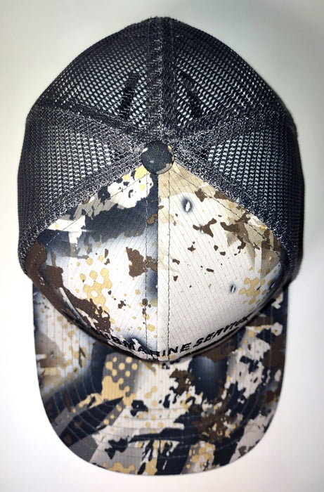 SKRE Gear Solace & Charcoal Slate U.S. Submarine Service Veteran Embroidered Hat- Top
