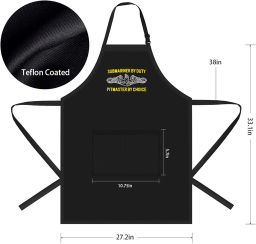 U.S. Submarine Service BBQ Apron - Submariner By Duty, Pitmaster By Choice