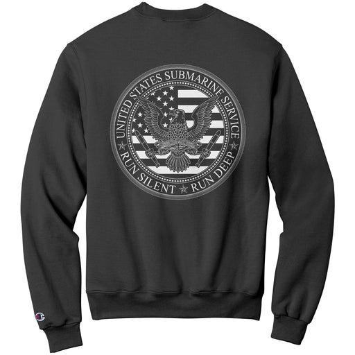 United States Submarine Service Sweatshirt - Run Silent - Run Deep - Black