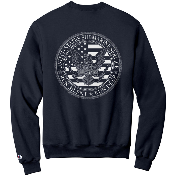 United States Submarine Service Sweatshirt - Run Silent - Run Deep - Navy