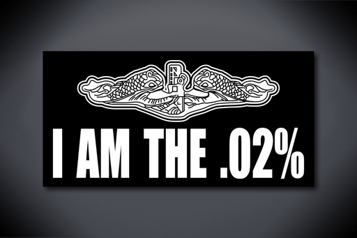 United States Submarine Service Decal - I Am The .02%