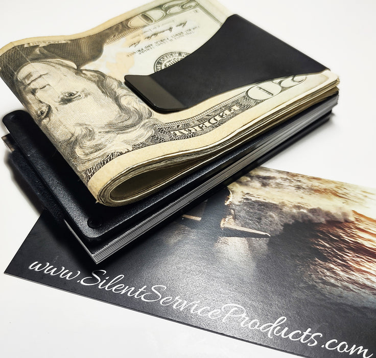 United States Submarine Service - I Am The .02% Engraved Card Holder - Clip