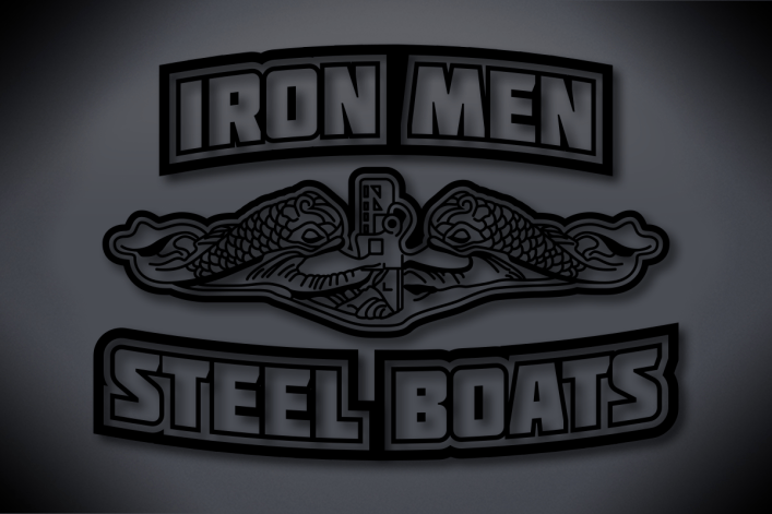 Iron Men Steel Boats Vinyl Cut Decal - Black Glossy Vinyl