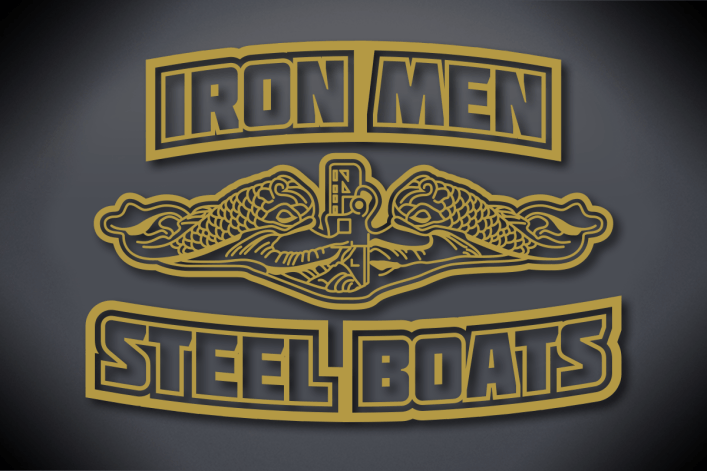 Iron Men Steel Boats Vinyl Cut Decal - Gold Metallic Glossy Vinyl