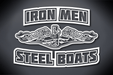 Iron Men Steel Boats Vinyl Cut Decal - White Glossy Vinyl