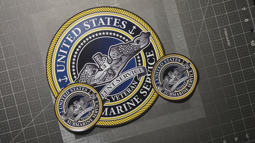 United States Submarine Service Magnet - Classic Veteran - Different sizes of magnets