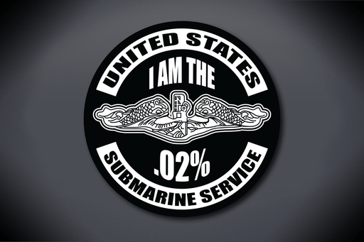 United States Submarine Service Decal - I Am The .02%