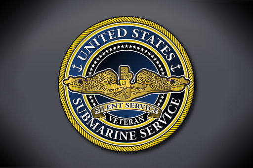United States Submarine Service Officer Decal - Classic Veteran
