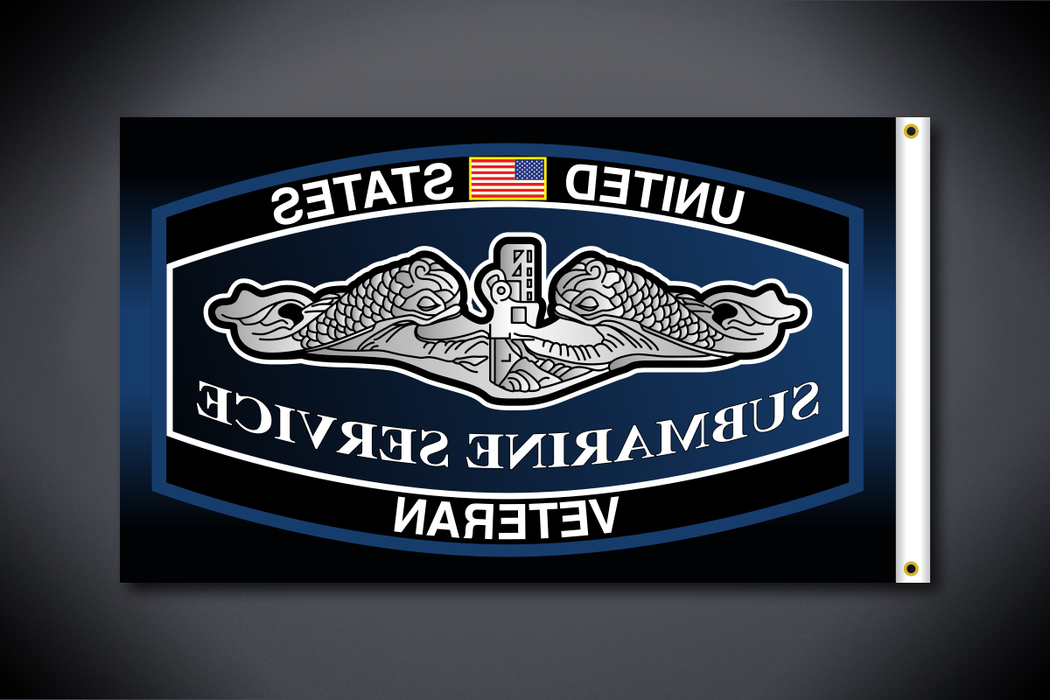 United States Submarine Service Veteran Flag (Side 2 - Single Sided - Outdoor Use)