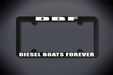 United States Submarine Service License Plate Frame - DBF (Diesel Boats Forever) (Thin / Thin Black Frame)