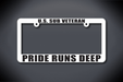 United States Submarine Service Veteran Pride Runs Deep License Plate Frame (Thin / Thick White Frame)