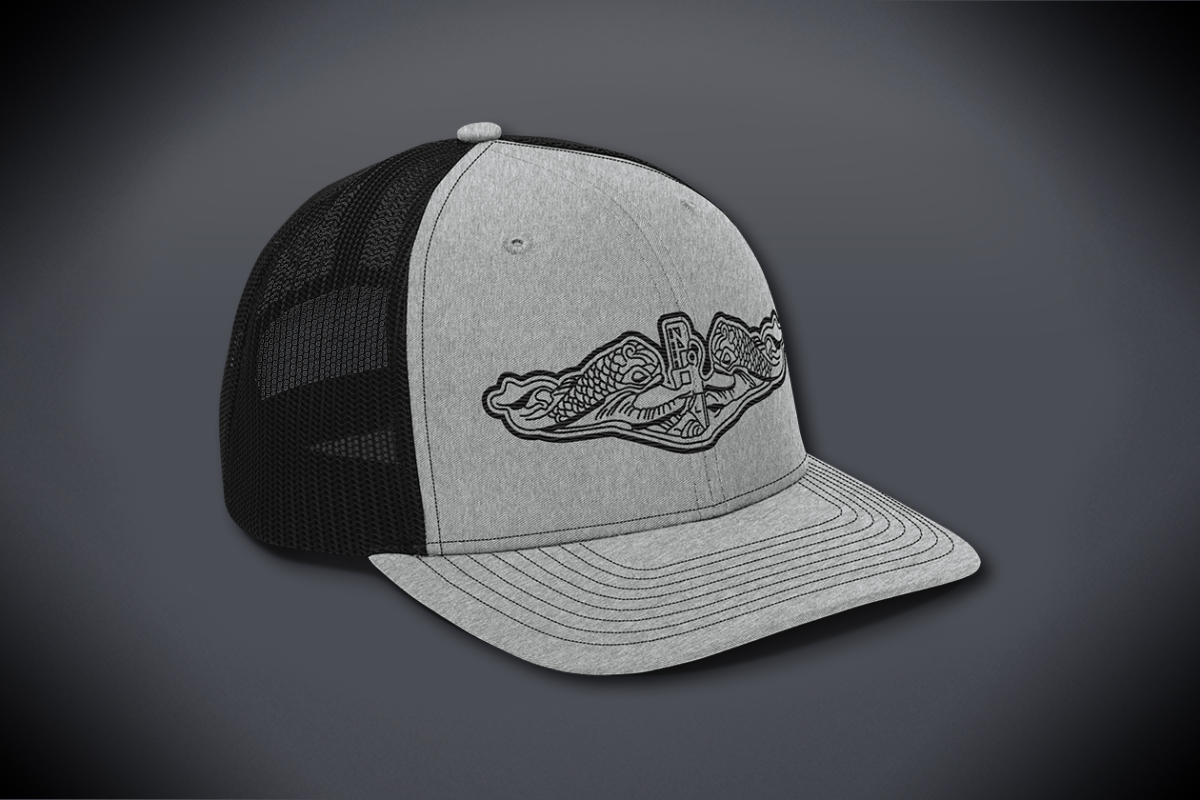 United States Submarine Dolphins Richardson 112 Cap - Heather Grey / Black