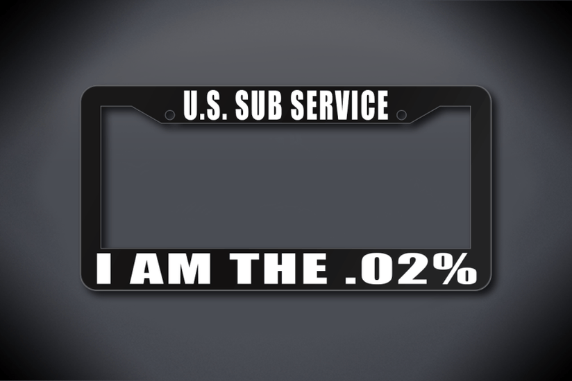 United States Submarine Service License Plate Frame Collection — Silent Service Products