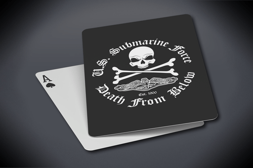 U.S. Submarine Force Death From Below Playing Cards
