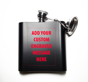 United States Submarine Service Flask - Add Your Custom Engraved Message Here - Back Decoration