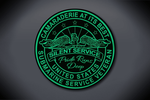 Camaraderie At Its Best Pride Runs Deep Veteran Glow-In-The-Dark Decal